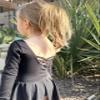 Arshiner Kids Girls Classic Long Sleeve Leotard Dance Ballet Dress Black view 3