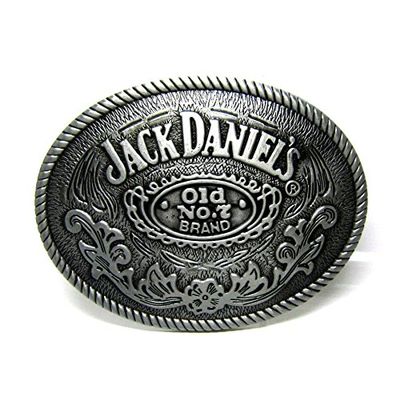 Belt Buckle Classic Old No.7 Beer Rodeo Floral Western