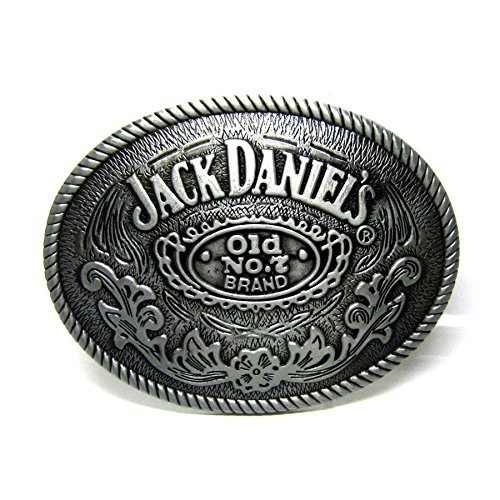 Belt Buckle Classic Old No.7 Beer Rodeo Floral Western