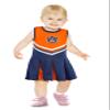 Little King NCAA Infant/Toddler Girls One Piece Team Cheer Jumper Dress-Auburn-6 Months view 1