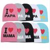 2017 New Unisex Baby Boy Girl Toddler Children Cotton Soft Cute Hat Cap Winter Star Hats Baby Beanies Accessories (Love PAPA Blue) view 2