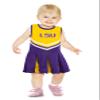Little King NCAA Infant/Toddler Girls One Piece Team Cheer Jumper Dress-LSU Tigers-6 Months view 1
