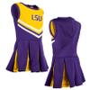 Little King NCAA Infant/Toddler Girls One Piece Team Cheer Jumper Dress-LSU Tigers-6 Months view 4