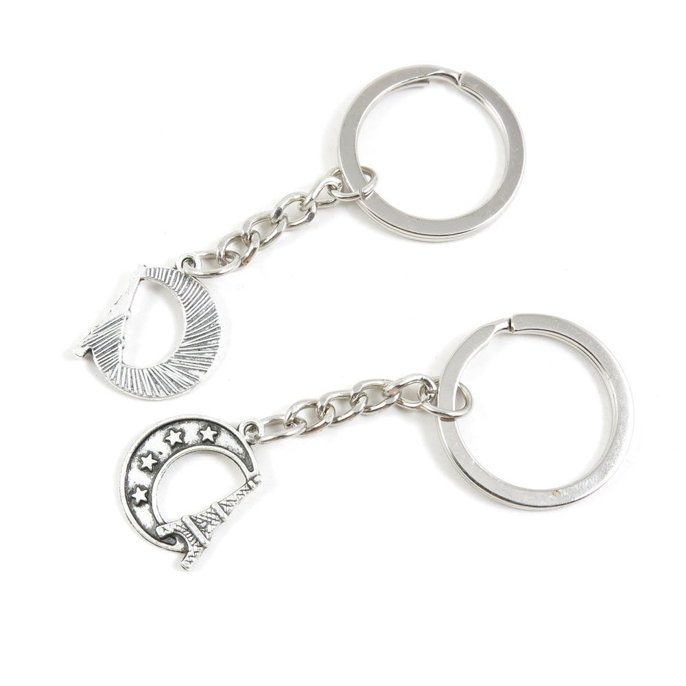 Price per 2 Pieces Key Tag Chain Ring Keyring Keychain W4CB6 Paris Eiffel Tower