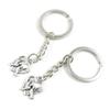 Price per 1 Pieces Key Tag Chain Ring Keyring Keychain O1XS6 Dove Pigeon Love Heart view 1
