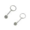 Antique Silver Charms Price per 10 Pieces Key Tag Chain Ring Keyring Keychain Z3IJ6 Snowflake Snow Flake view 1