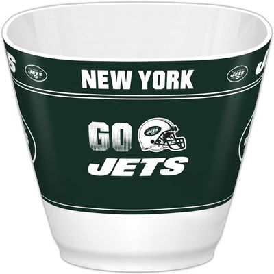 Fremont Die NFL New York Jets Party Snack Bowl, 7.85" Bowl (1 Gallon), White/Team Colors