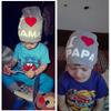 2017 New Unisex Baby Boy Girl Toddler Children Cotton Soft Cute Hat Cap Winter Star Hats Baby Beanies Accessories (Love PAPA White) view 3