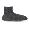 MUK LUKS Men's Morty Ragg Wool Slipper Sock, Black, Small view 3