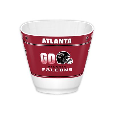 Fremont Die NFL Atlanta Falcons Party Snack Bowl, 7.85" Bowl (1 Gallon), White/Team Colors
