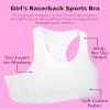 Fruit of The Loom Big Girl's Cotton Built-up Sport Bra 6 Pack (Pack of 6) Bra, Grey/Black/Black/White, 28 view 2