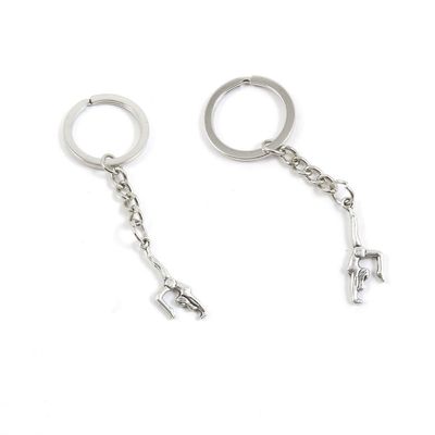 Price per 50 Pieces Key Tag Chain Ring Keyring Keychain Z8KN1 Dancing Gymnastics