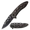 Dark Side Ballistics DSA055SW-BRK Skull Linerlock,Black, 3.5" x 4.6" view 1