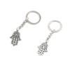 Price per 2 Pieces Key Tag Chain Ring Keyring Keychain L7IX3 Buddha Palm view 1