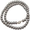 Necklace, Grey Glass Pearl 18" Necklace + GIFT BAG view 1