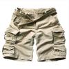 FOURSTEEDS Women's Cotton Loose Fit Multi-Pockets Camouflage Casual Twill Bermuda Cargo Shorts with Belt Light Khaki US 10 view 1