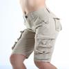 FOURSTEEDS Women's Cotton Loose Fit Multi-Pockets Camouflage Casual Twill Bermuda Cargo Shorts with Belt Light Khaki US 10 view 3