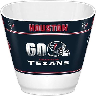 Fremont Die NFL Houston Texans Party Snack Bowl, 7.85" Bowl (1 Gallon), White/Team Colors