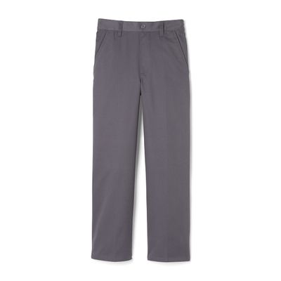 French Toast Boys Pull-on Relaxed Fit School Uniform Pant (Standard & Husky), Heather Gray, 14