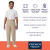 French Toast Boys Pull-on Relaxed Fit School Uniform Pant (Standard & Husky), Heather Gray, 14 view 4