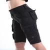 FOURSTEEDS Women's Cotton Loose Fit Multi-Pockets Camouflage Casual Twill Bermuda Cargo Shorts with Belt Black US 14 view 4