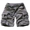 FOURSTEEDS Women's Cotton Loose Fit Multi-Pockets Camouflage Casual Twill Bermuda Cargo Shorts with Belt Dark Grey US 12 view 1