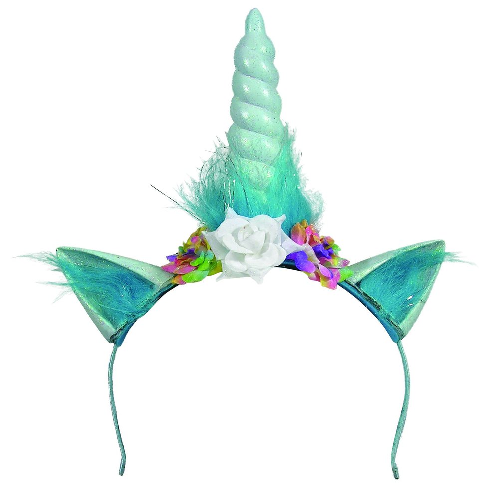 Forum Novelties Women's Unicorn Headpiece Accessory, sky blue, Standard