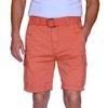 short fin 100% Cotton Cargo Short with a Belt (Rust, Size 42, 8014) view 3