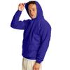 Hanes Men's Pullover EcoSmart Hooded Sweatshirt, purple, 3XL view 3