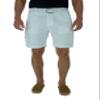 short fin 100% Cotton Cargo Short with a Belt (White, Size 40, 8014) view 1
