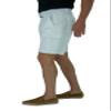 short fin 100% Cotton Cargo Short with a Belt (White, Size 40, 8014) view 4