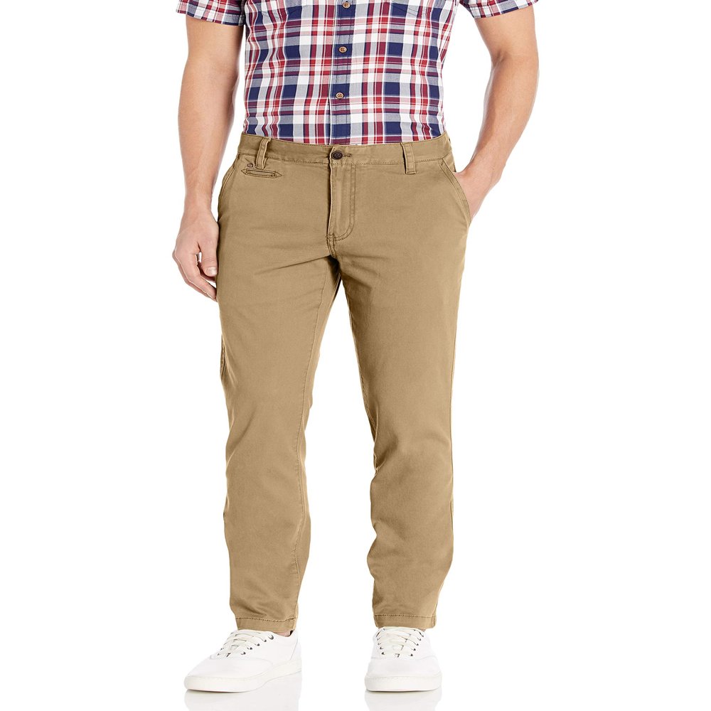 Arrow 1851 Men's Slim Fit American Heritage Twill Chino Pant, Ermine, 36W X 32L
