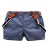 Baby Boy Summer Cotton Gentleman Long Sleeve Bowtie Romper Suspenders Shorts Outfit Set Pink 90 view 3