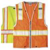 ML Kishigo - BRILLIANT SERIES Heavy Duty Class 2 Safety Vest, Color: Lime, Size: 3X-large view 1