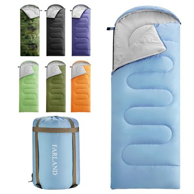 FARLAND Sleeping Bags 30 for Adults Teens Kids with Compression Sack Portable and Lightweight for 3-4 Season Camping, Hiking,Waterproof, Backpacking and Outdoors