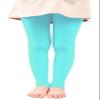 BaiX Little Girls' Solid Opaque Stirrup Tights Dance Leggings Panty-hose, 2-4 Years, Lake Green view 1