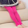 BaiX Little Girls' Solid Opaque Stirrup Tights Dance Leggings Panty-hose, 2-4 Years, Plum view 2