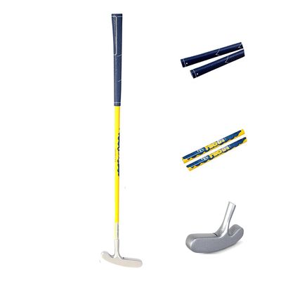 Acstar Two Way Junior Golf Putter Graphite Indoor Outdoor Putter Both Left and Right Handed Easily Use (Silver Head+Yellow Shaft+Blue Grip,25 inch)
