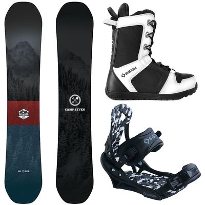 Package-Camp Seven Redwood Snowboard 149 cm-System APX Bindings-System APX Boot 10