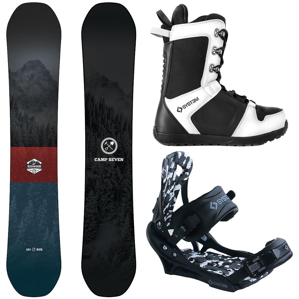 Package-Camp Seven Redwood Snowboard 149 cm-System APX Bindings-System APX Boot 10