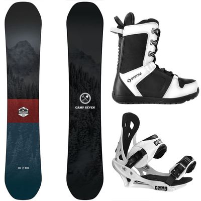 Package-Camp Seven Redwood Snowboard 160 cm-Camp Seven Summit Bindings-System APX Boot 13
