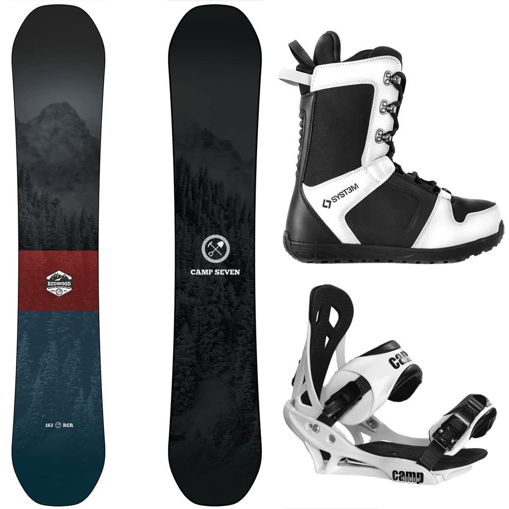 Package-Camp Seven Redwood Snowboard 160 cm-Camp Seven Summit Bindings-System APX Boot 13