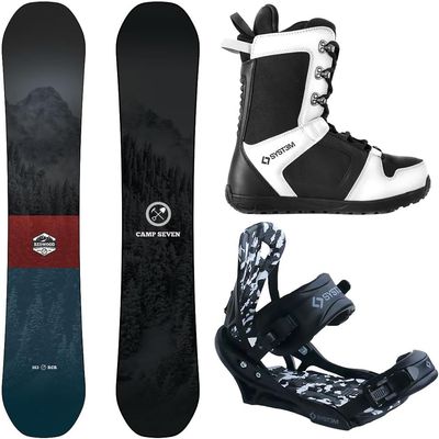 Package-Camp Seven Redwood Snowboard 160 cm-System APX Bindings-System APX Boot 11