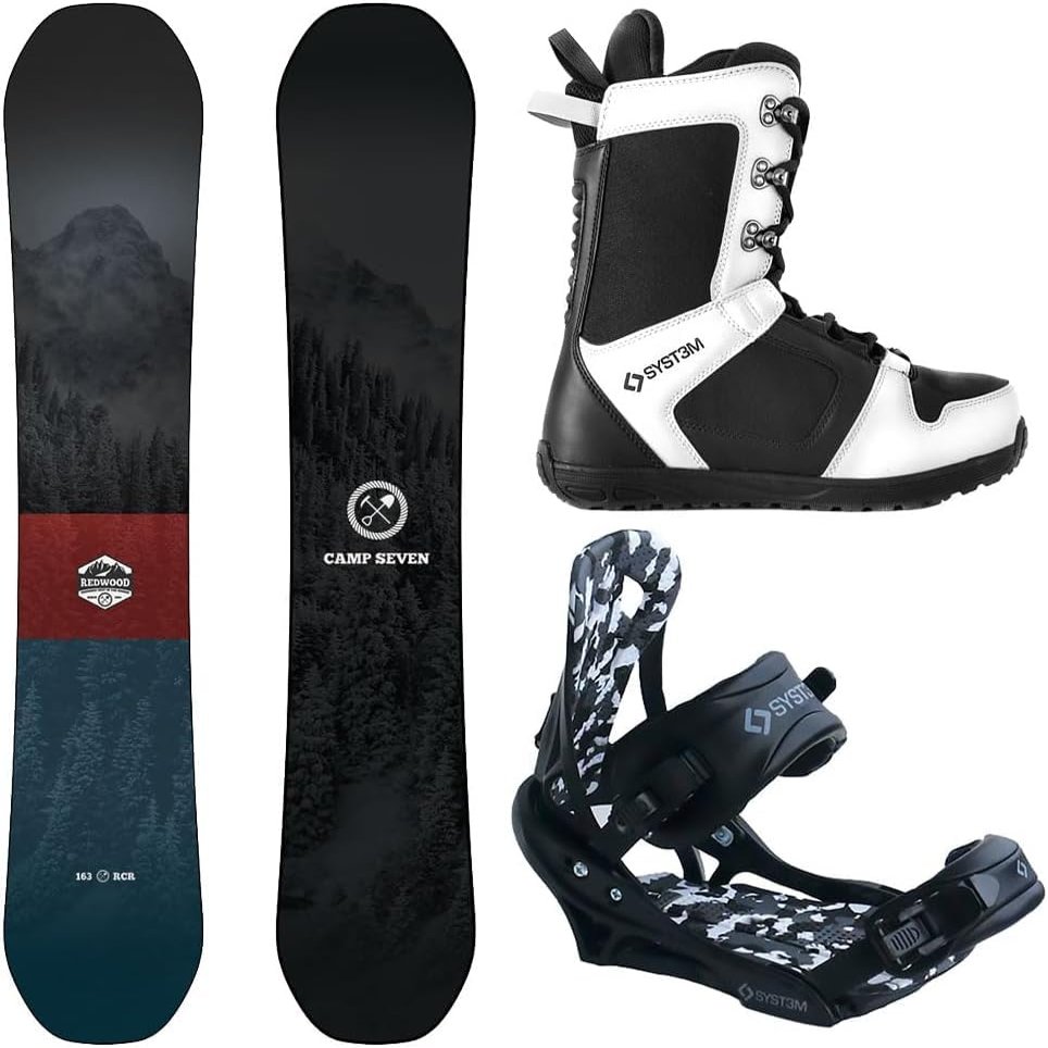 Package-Camp Seven Redwood Snowboard 160 cm-System APX Bindings-System APX Boot 11
