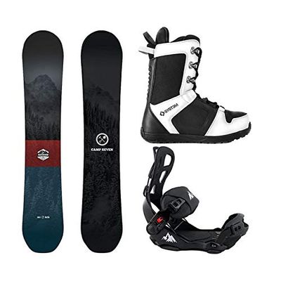 Package-Camp Seven Redwood Snowboard 160 cm-System LTX Binding Large-System APX Boot 11