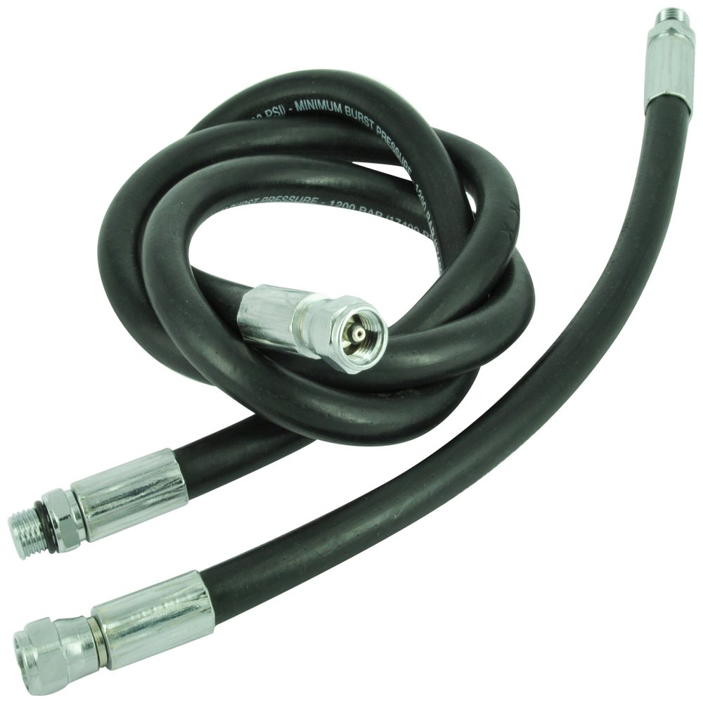 Best divers Whisk Standard Gauge 105 cm Rubber/, 7/16 F, 7/16 M, Black