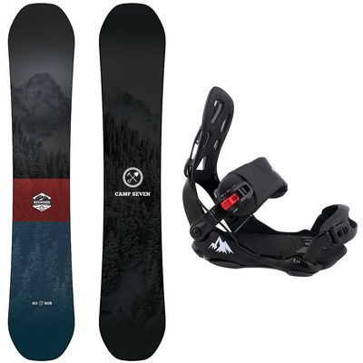 Package-Camp Seven Redwood Snowboard 160 cm-System LTX Binding Large
