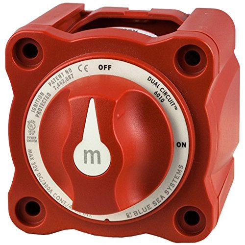 Blue Sea Red Dual Circuit Battery Cut-Off Switch Dual Battery K4-16-132