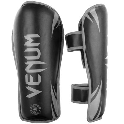 Venum Challenger Shinguards - S, Black/Grey, Small