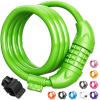 Titanker Bike Lock, 4 Feet Security Resettable Combination Coiling Bike Cable Locks with Mounting Bracket, 1/2 Inch Diameter (Green) view 1